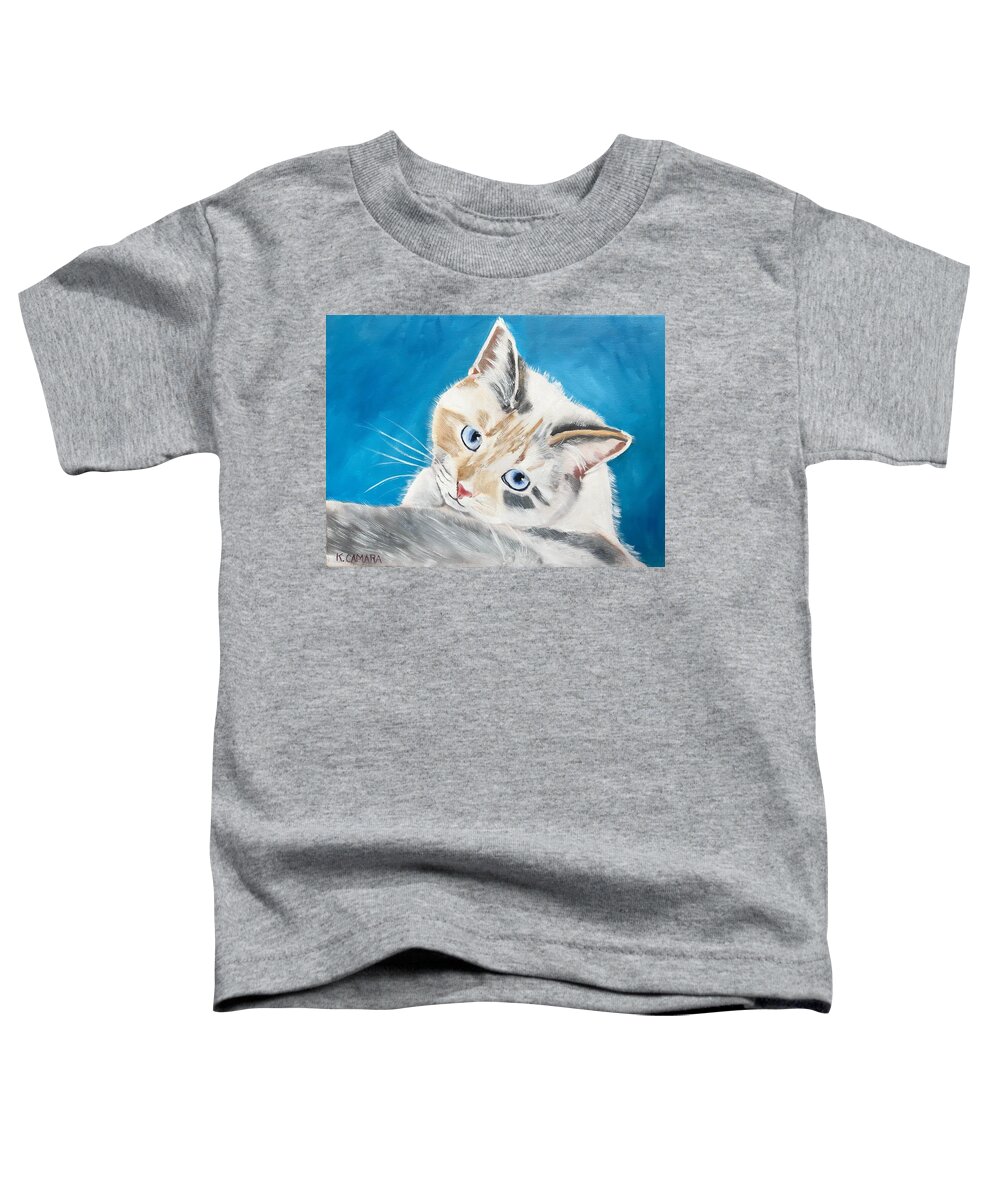 Pets Toddler T-Shirt featuring the painting Bella by Kathie Camara
