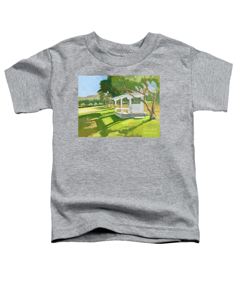 Wine Tasting Toddler T-Shirt featuring the painting Bernard Winery, San Diego by Paul Strahm