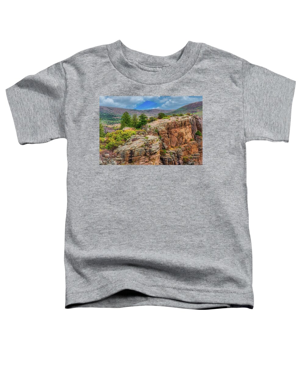 Mountain Toddler T-Shirt featuring the photograph Black Canyon of the Gunnison National Park Colorado by Tom Potter