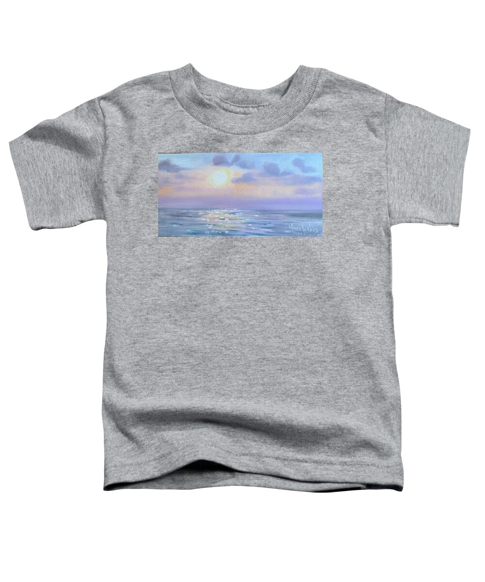 Sanibel Toddler T-Shirt featuring the painting Blind Pass Sparkle by Maggii Sarfaty