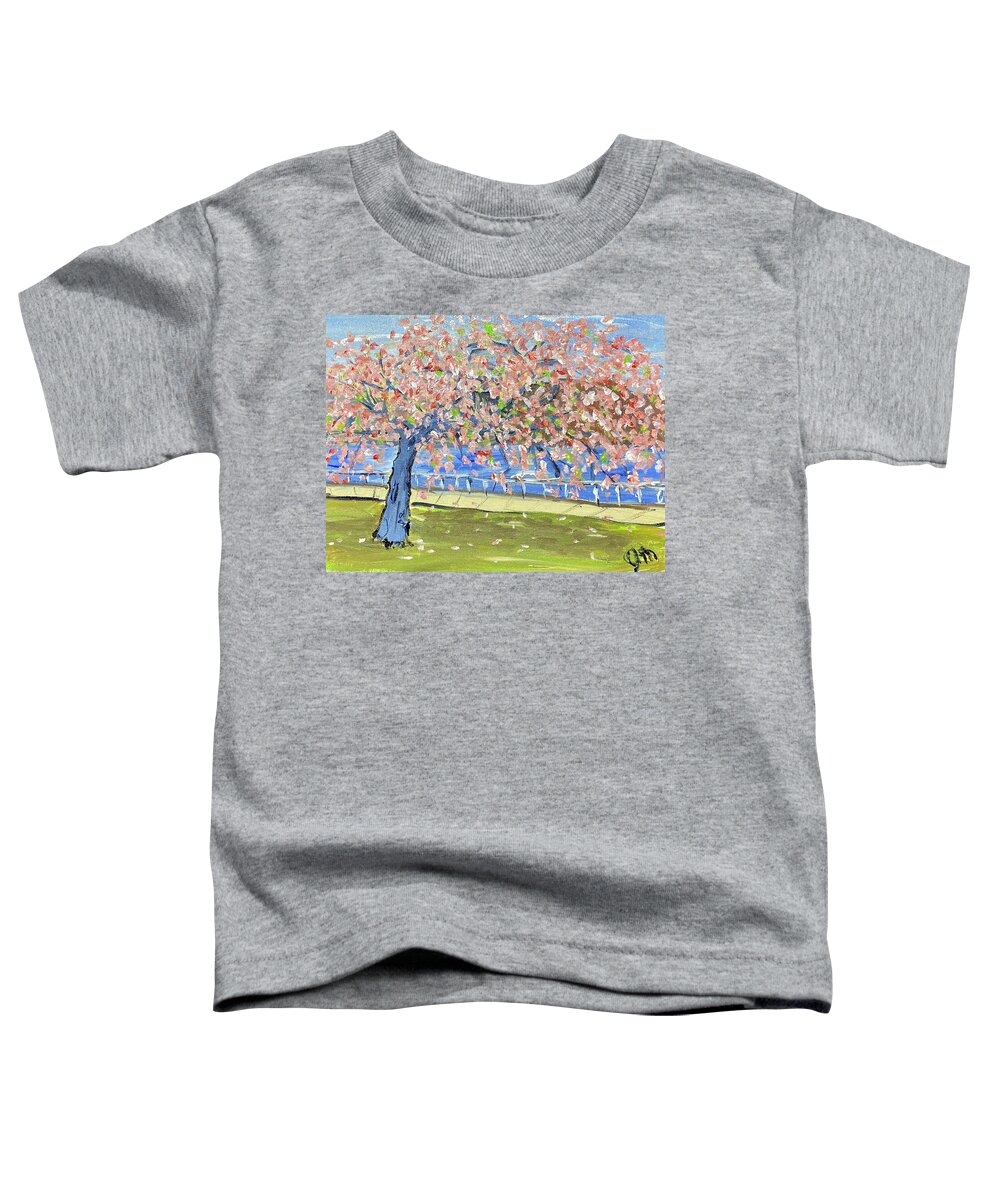  Toddler T-Shirt featuring the painting Blossom Walk by John Macarthur