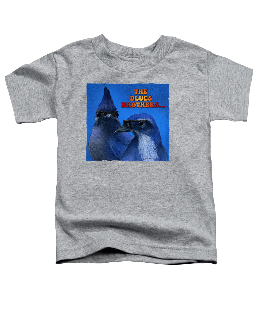 Blue Jays Toddler T-Shirt featuring the painting Blues Brothers, The... by Will Bullas