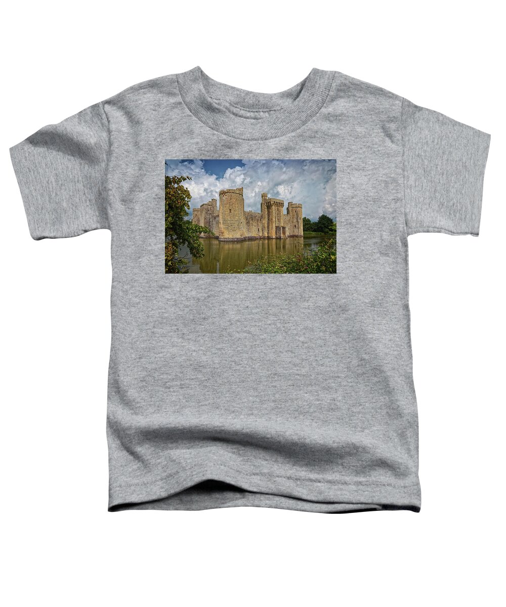 Bodiam Castle Toddler T-Shirt featuring the photograph Bodiam Castle by John Gilham