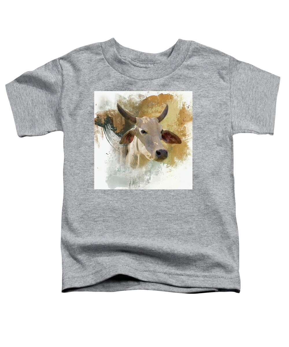 Brahma Toddler T-Shirt featuring the photograph Brahma Portrait by HH Photography of Florida