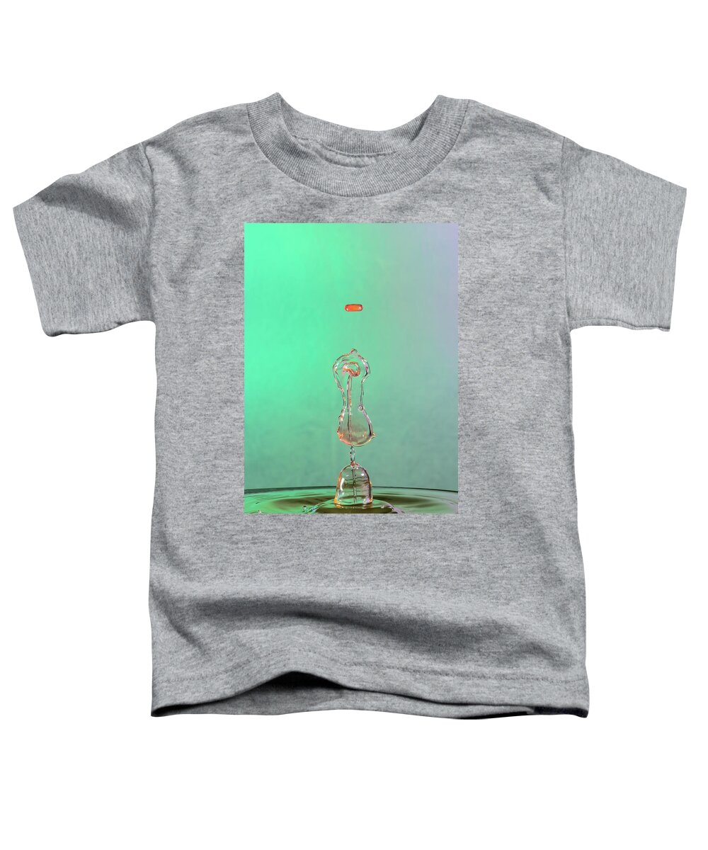 Abstract Toddler T-Shirt featuring the photograph Bubble and Drop by Sue Leonard