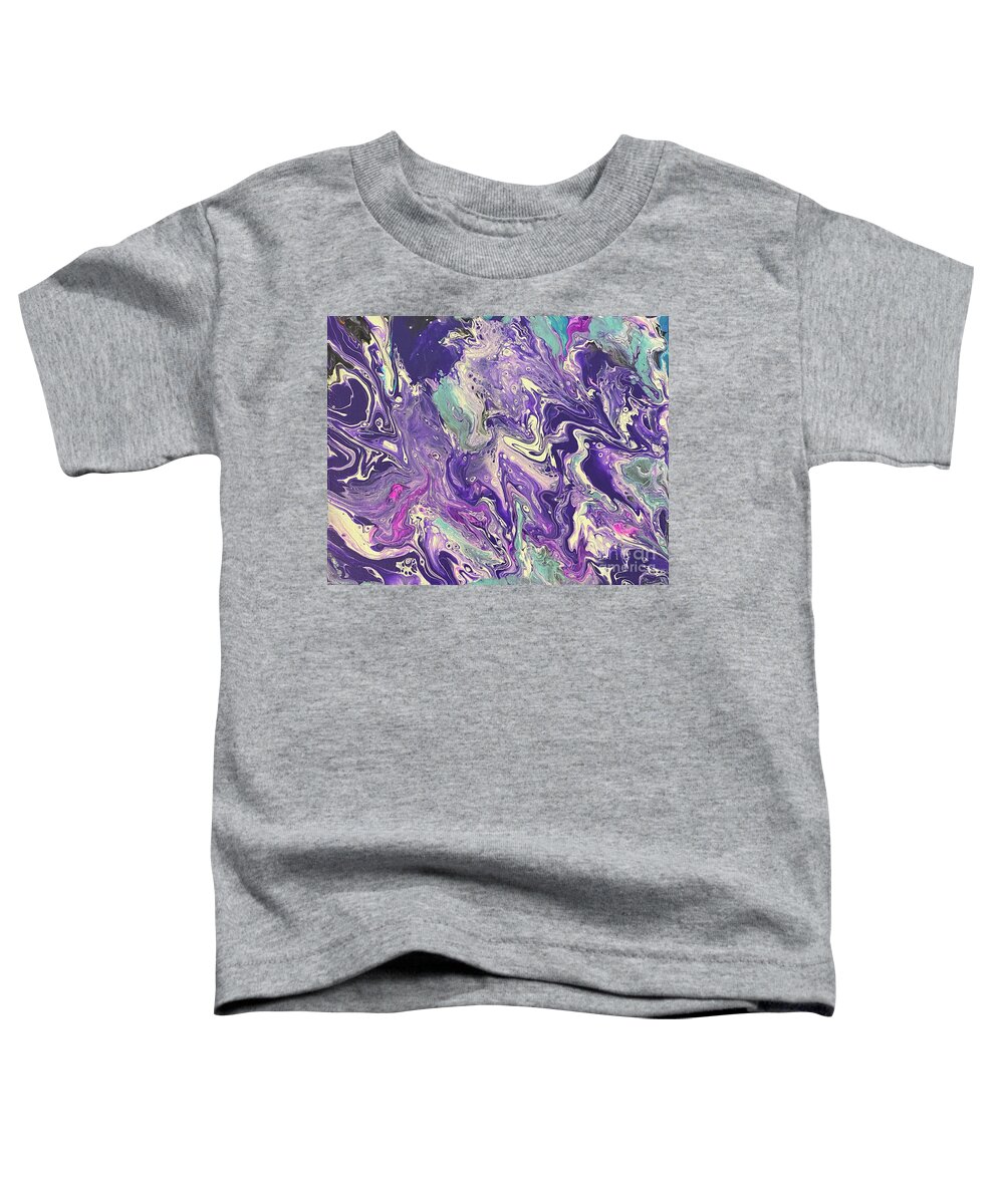 Bubbles Toddler T-Shirt featuring the painting Bubbles by Lisa Neuman
