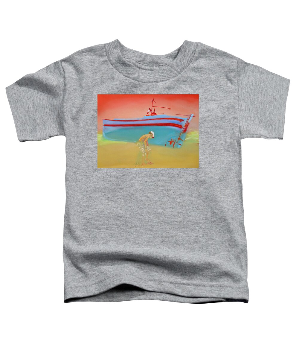 Boy Toddler T-Shirt featuring the painting Cabin Boy by Charles Stuart