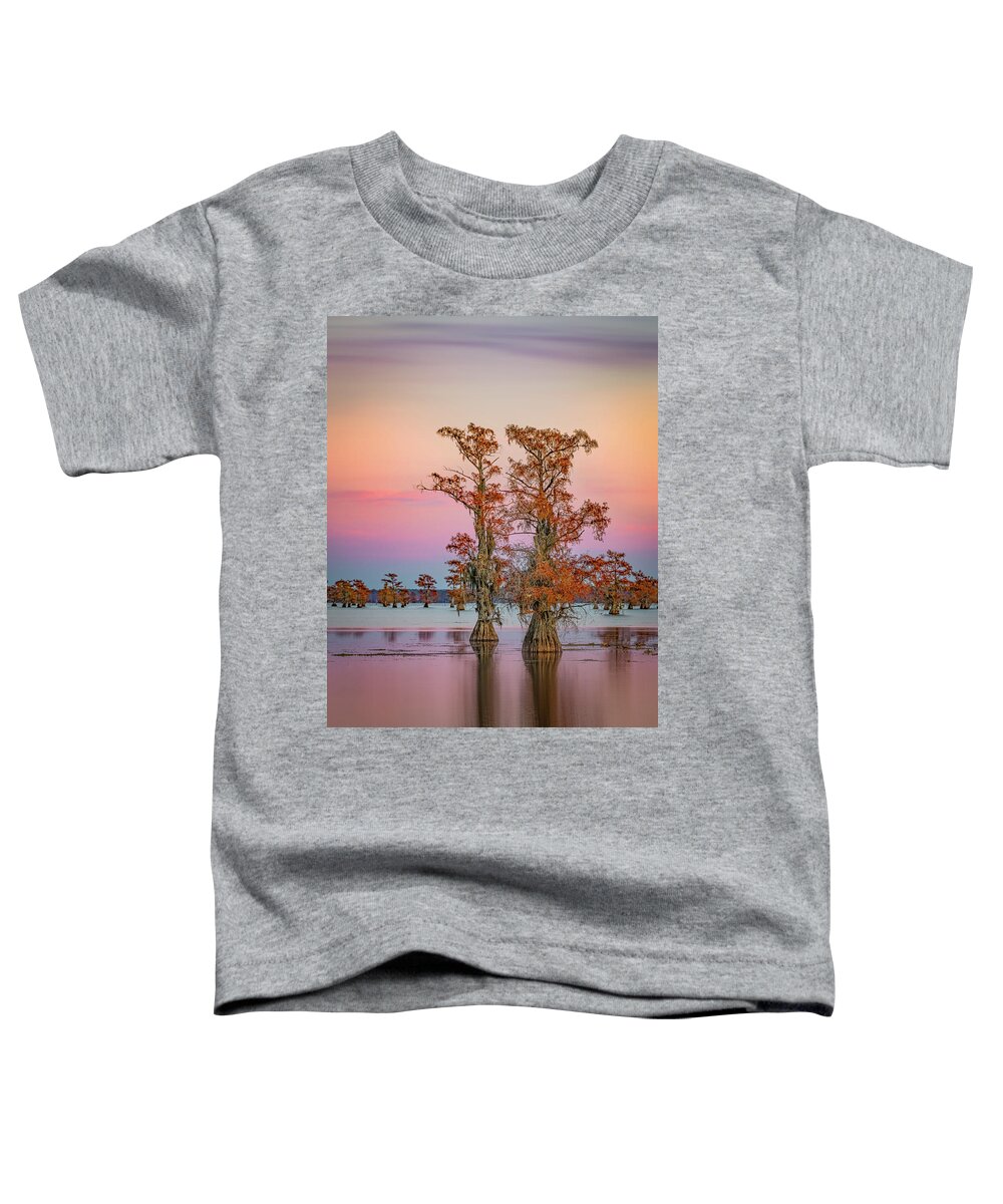 Caddo Lake Toddler T-Shirt featuring the photograph Caddo Giants by David Downs