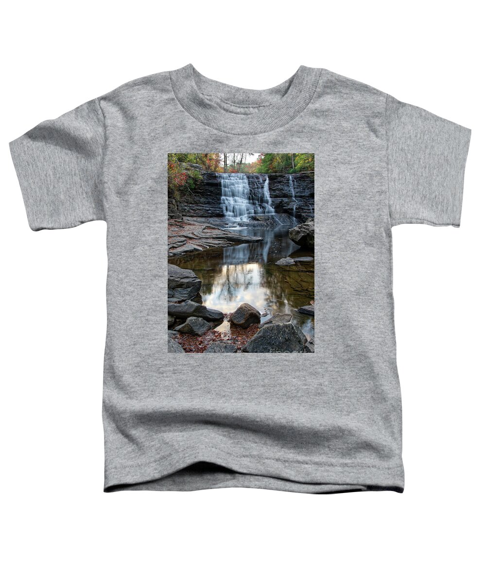 Fall Creek Falls Toddler T-Shirt featuring the photograph Cane Creek Cascades 23 by Phil Perkins