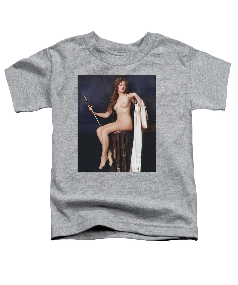 Catherine Moylan Toddler T-Shirt featuring the digital art Catherine Moylan - Ziegfeld Nude by Chuck Staley