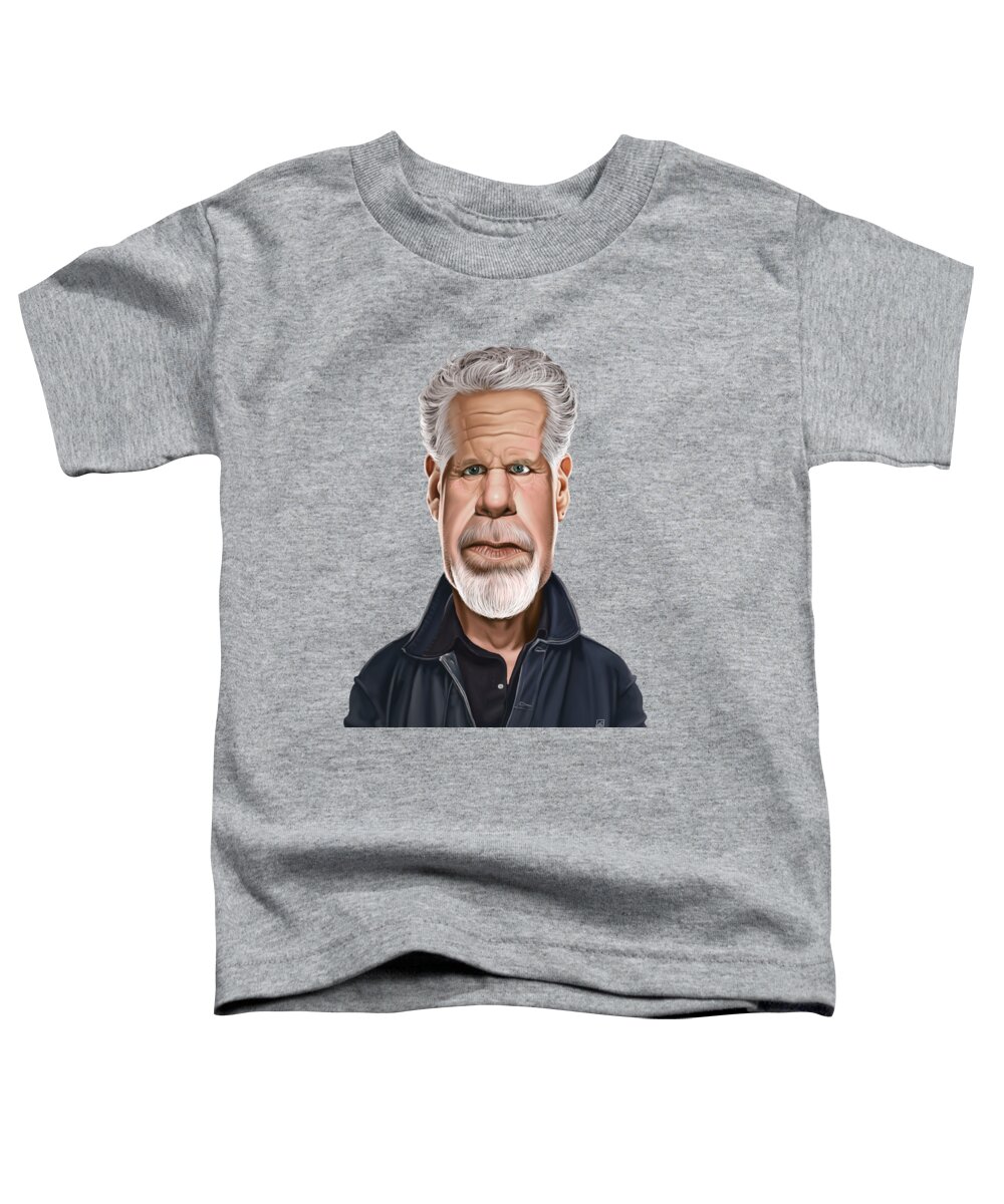 Illustration Toddler T-Shirt featuring the photograph Celebrity Sunday - Ron Perlman by Rob Snow