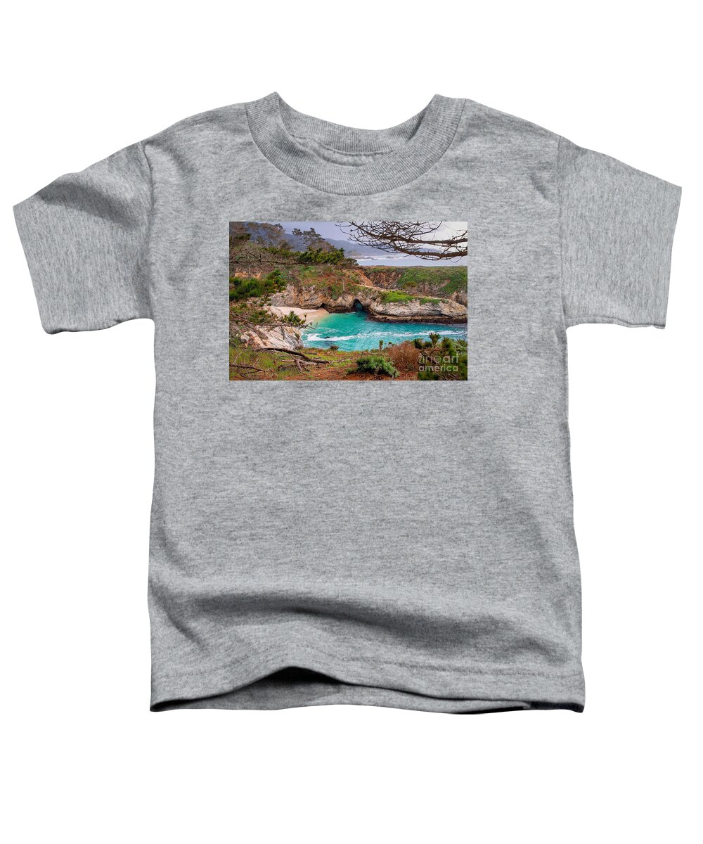 China Cove Toddler T-Shirt featuring the photograph China Cove at Point Lobos by Charlene Mitchell
