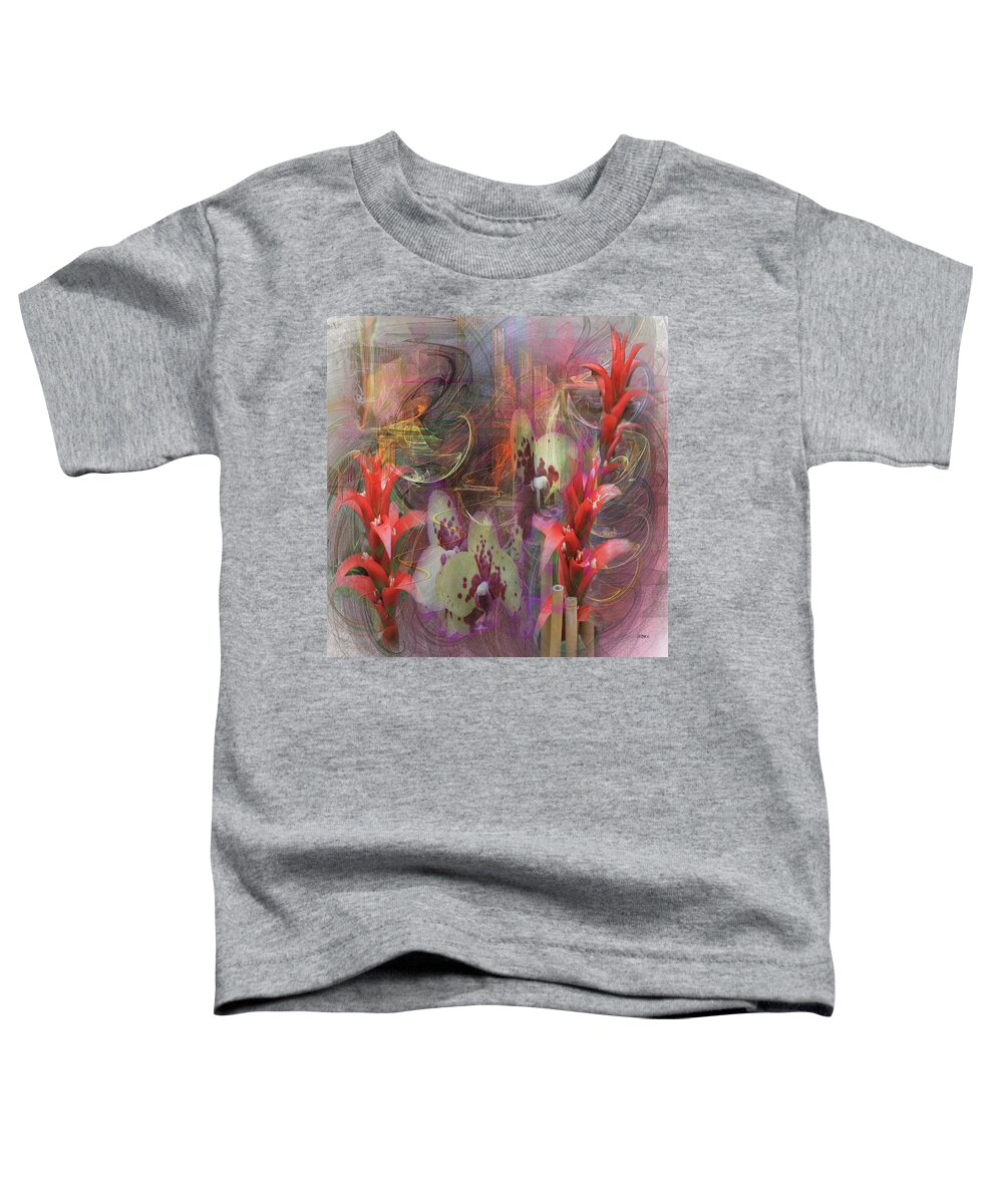 Floral Toddler T-Shirt featuring the digital art Chosen Ones - Square Version by Studio B Prints