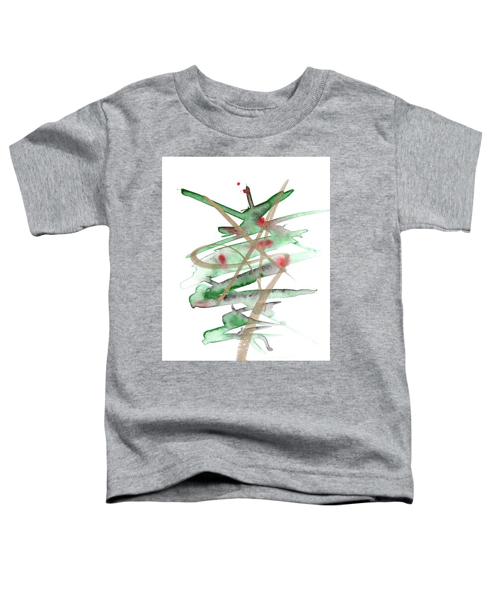  Toddler T-Shirt featuring the painting Christmas Card 2 by Katrina Nixon
