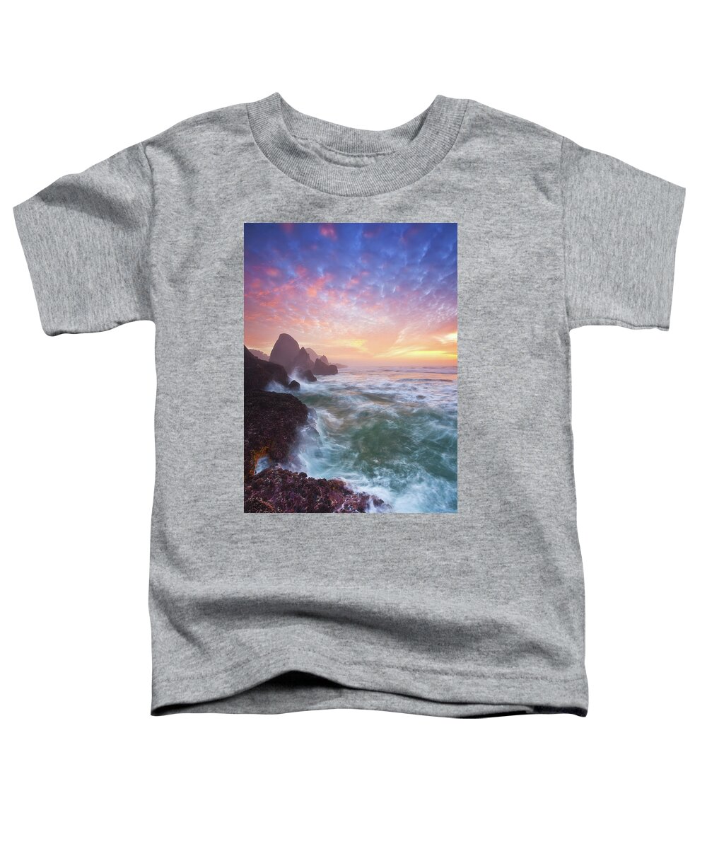 Oregon Toddler T-Shirt featuring the photograph Christmas Eve Sunset by Darren White
