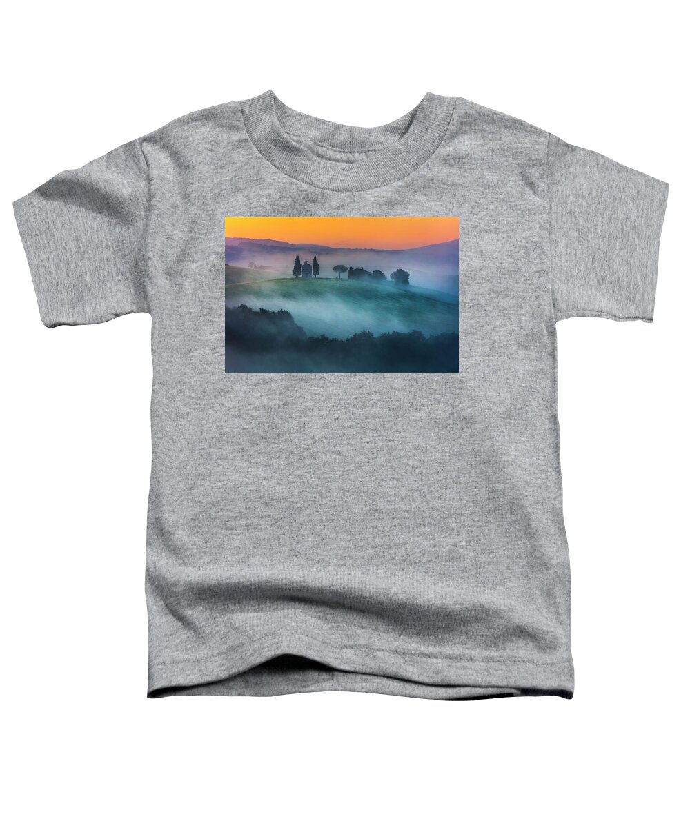 Italy Toddler T-Shirt featuring the photograph Church On the Hill by Evgeni Dinev