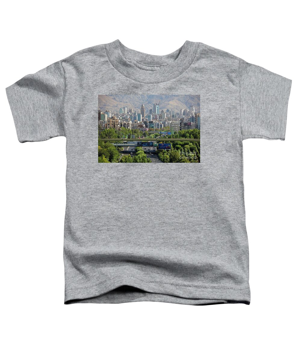 Expressway Toddler T-Shirt featuring the photograph City Tehran, Iran by Arterra Picture Library