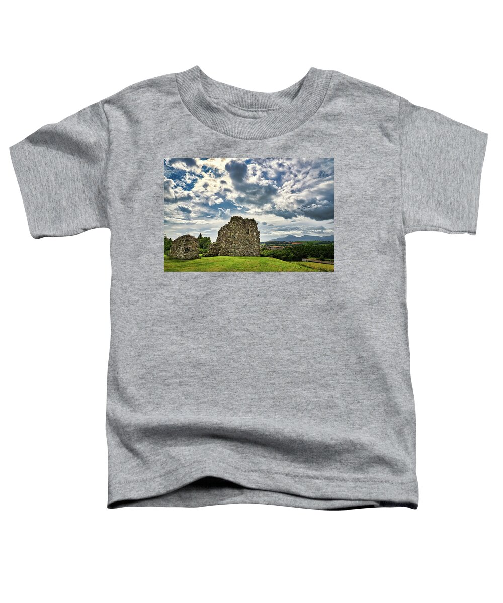 Ireland Toddler T-Shirt featuring the photograph Clough Castle by Martyn Boyd