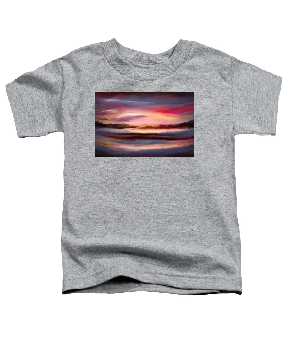 Pacific Art Group Toddler T-Shirt featuring the digital art Coastal Sunset by Ursula Abresch