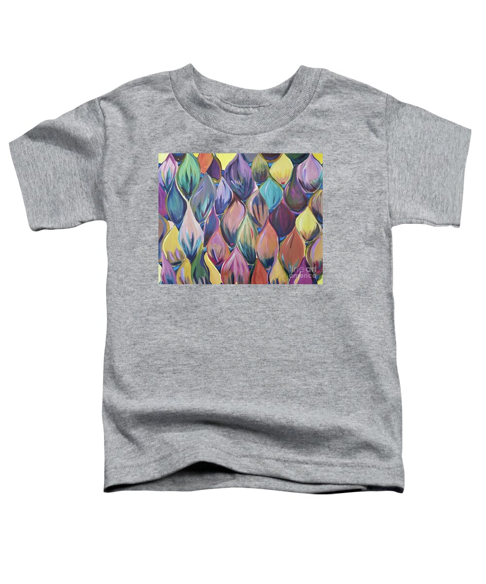 Color Toddler T-Shirt featuring the painting Color Interaction by Catherine Gruetzke-Blais