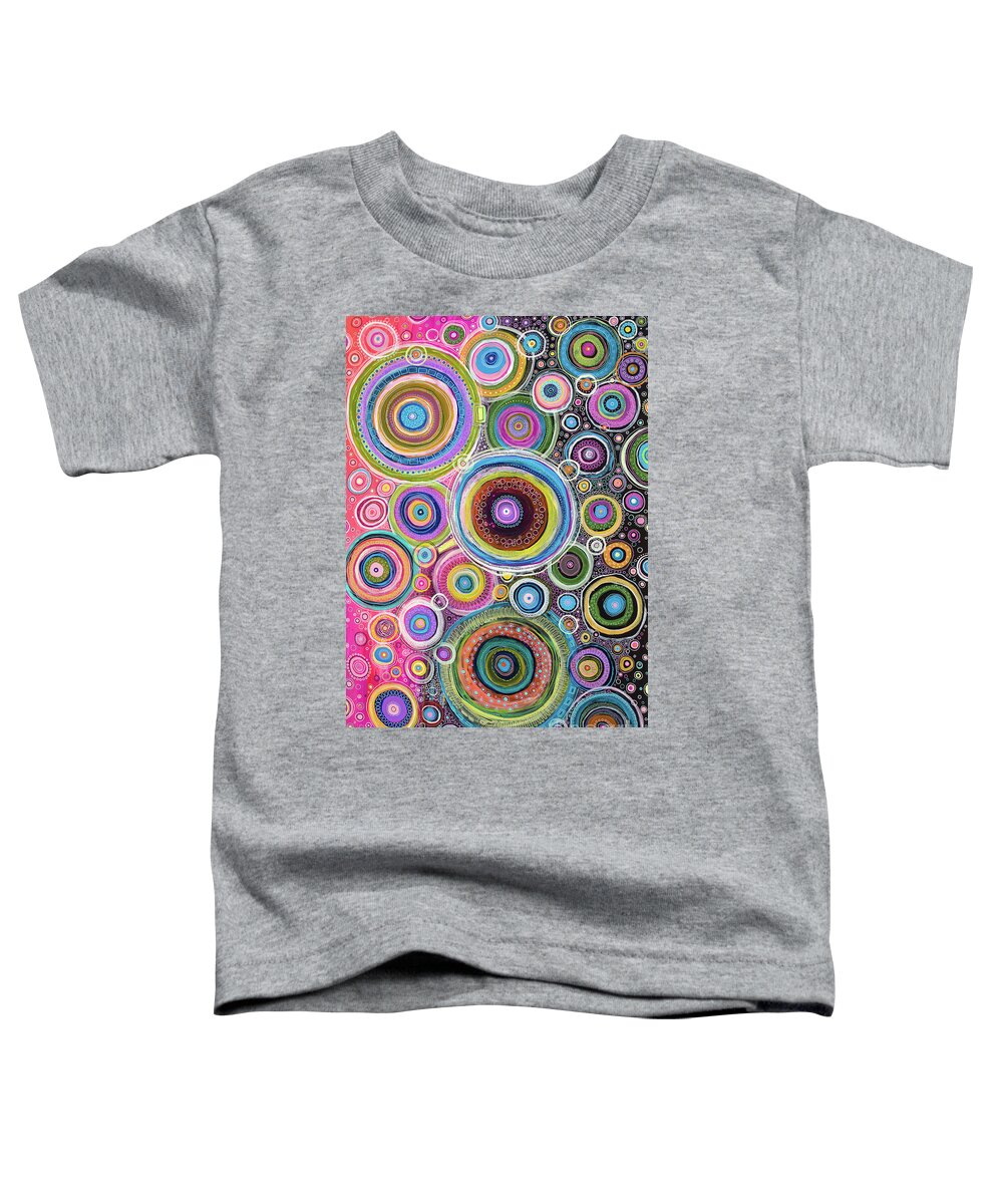 Color My Soul Toddler T-Shirt featuring the painting Color My Soul by Tanielle Childers