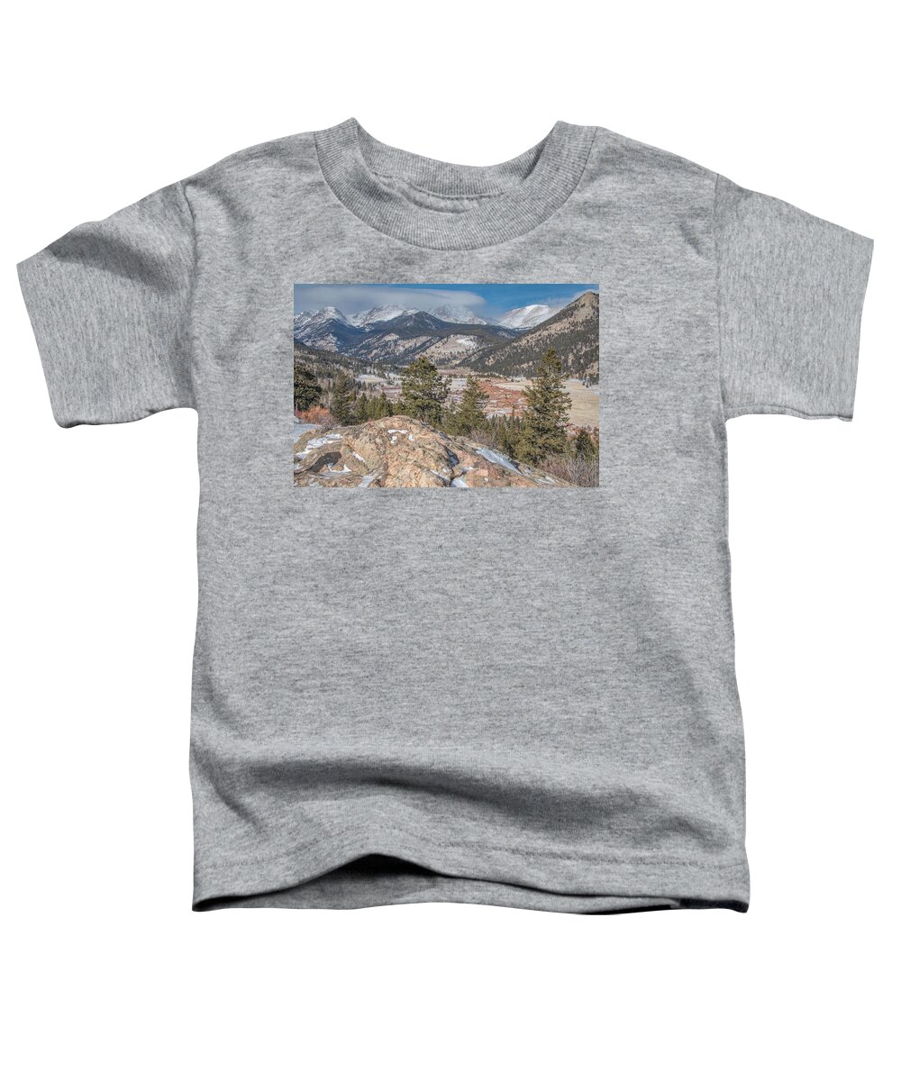 Colorado Toddler T-Shirt featuring the photograph Colorado Rocky Mountain High by Marcy Wielfaert