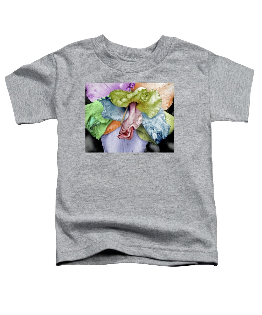 Lily Toddler T-Shirt featuring the photograph Colored Lily 2 by M Kathleen Warren