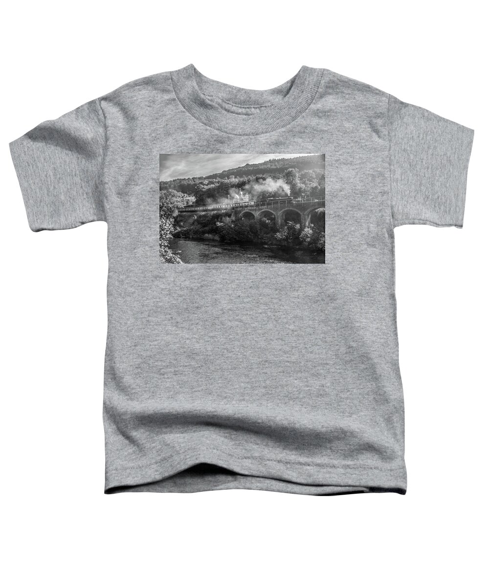 Train Toddler T-Shirt featuring the photograph Conwy Valley Railway by Rob Hemphill