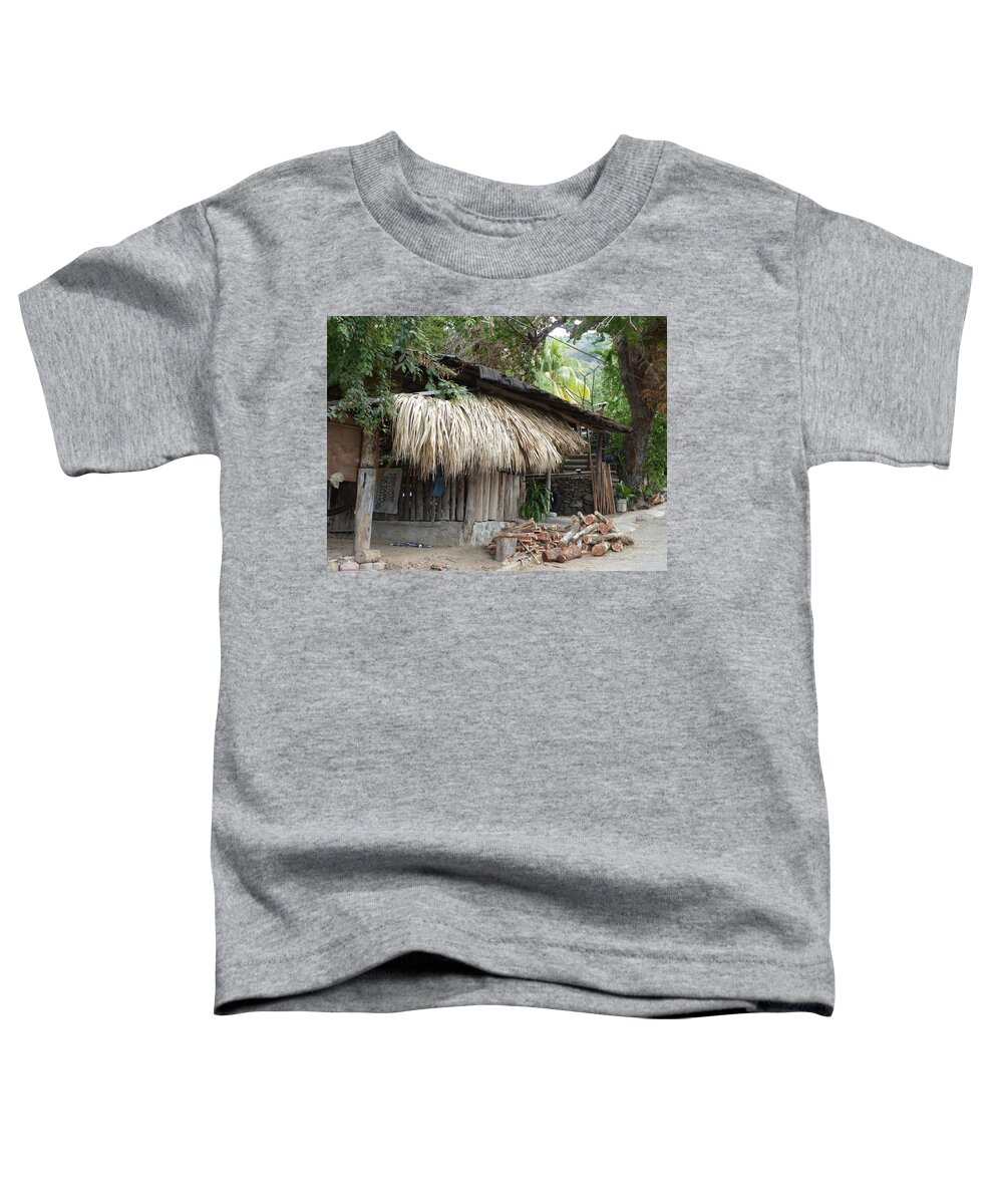 Zihuatanejo Toddler T-Shirt featuring the photograph Corner House in Zihuatanejo by Rosanne Licciardi