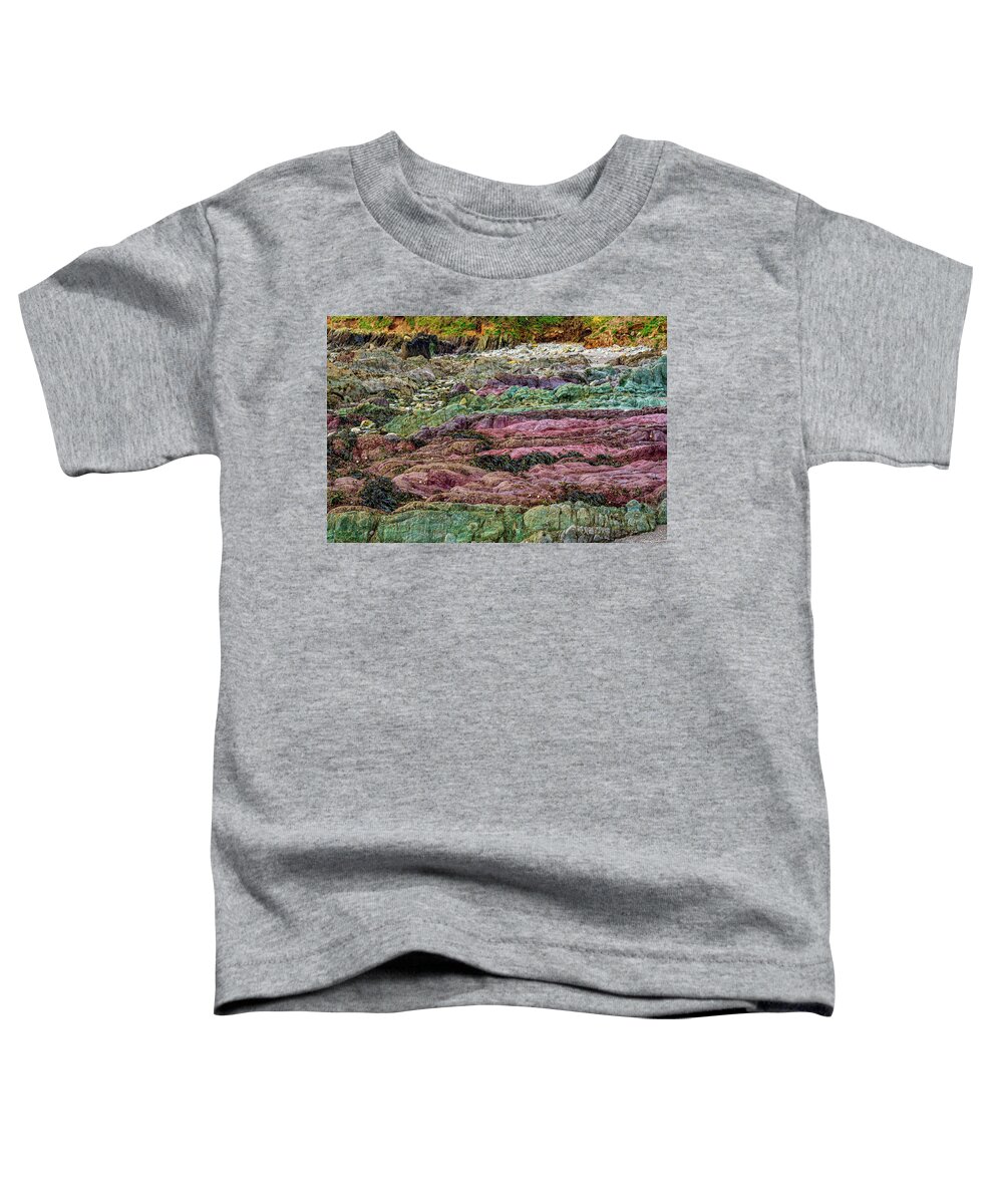 3x2 Toddler T-Shirt featuring the photograph Cornish Rocks, Cornwall, England, UK by Mark Llewellyn