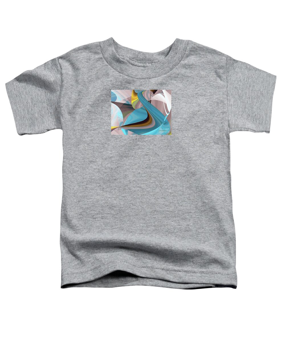 Movement Toddler T-Shirt featuring the digital art Curvelicious by Jacqueline Shuler