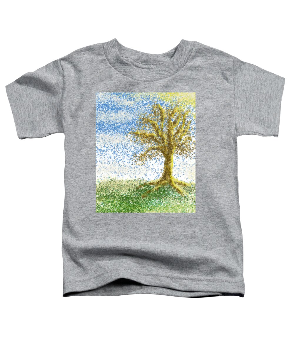 Digital Toddler T-Shirt featuring the digital art Digital Dot Painting by Stacy C Bottoms