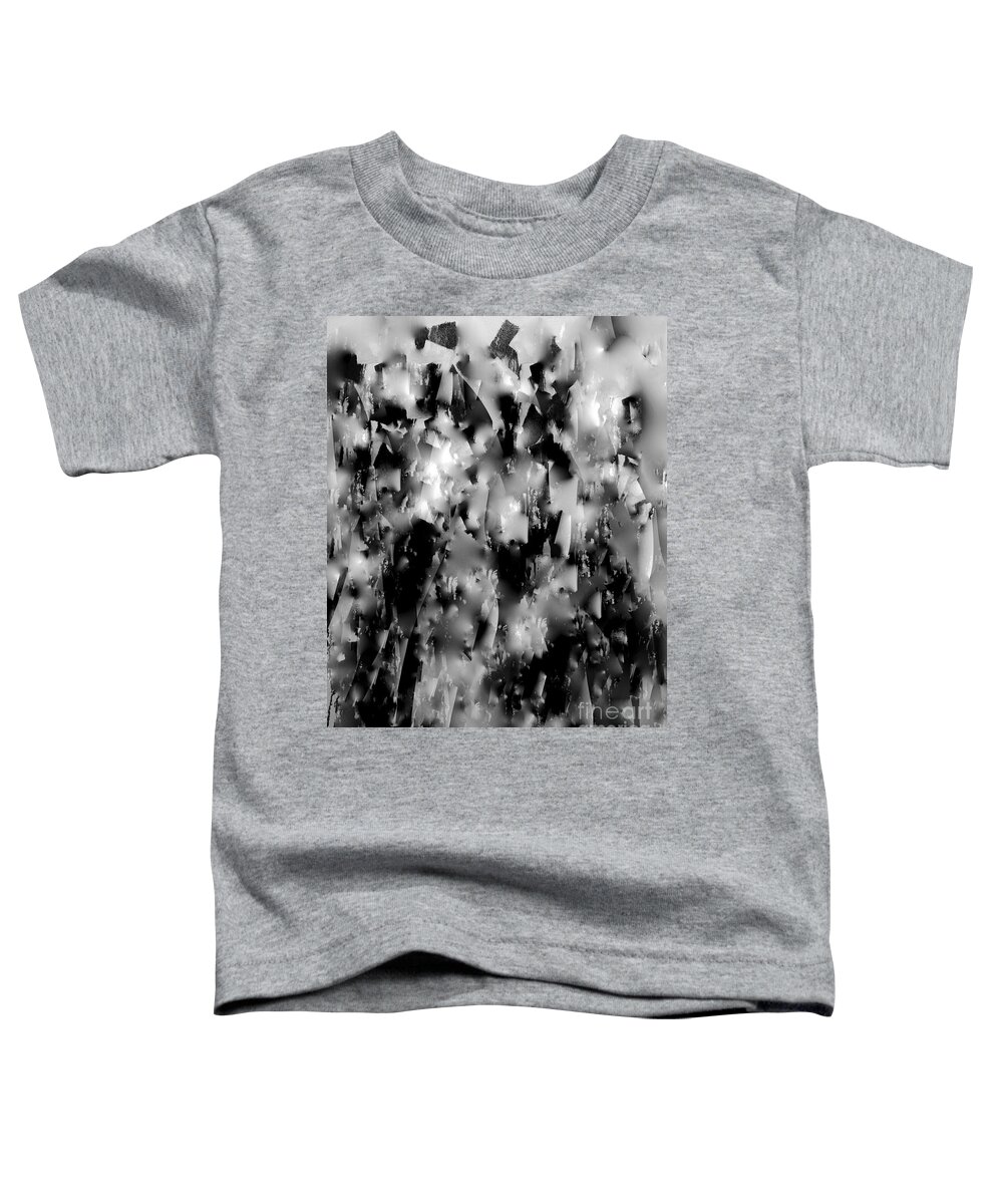 A-fine-art-painting-abstract Toddler T-Shirt featuring the mixed media Don't Look Back by Catalina Walker