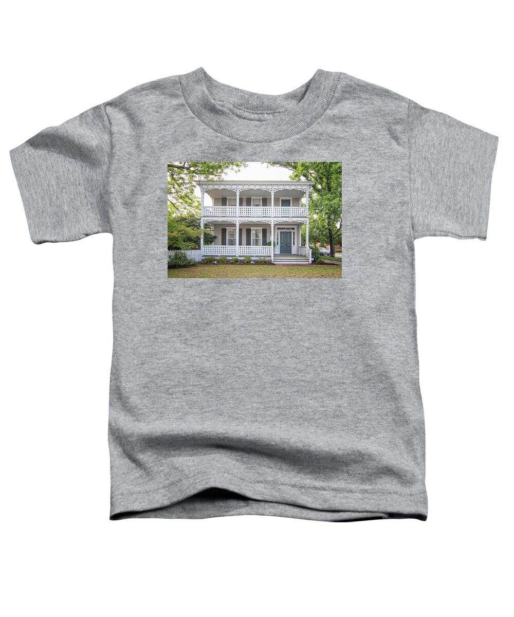 Beaufort Toddler T-Shirt featuring the photograph Dr. James Manney Historic House - Beaufort NC by Bob Decker