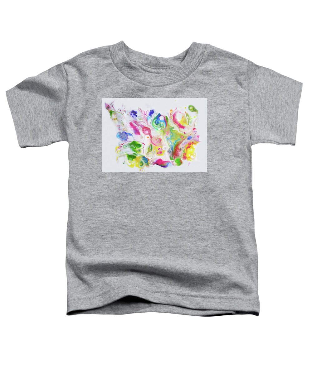 Rainbow Colors Toddler T-Shirt featuring the painting Dream Song by Deborah Erlandson