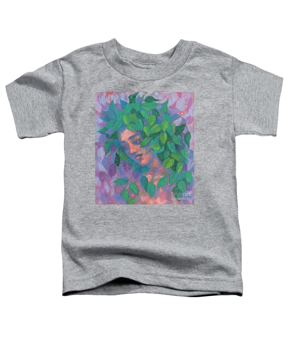 Summer Evening Twilight Toddler T-Shirt featuring the pastel Dryad by Julia Khoroshikh