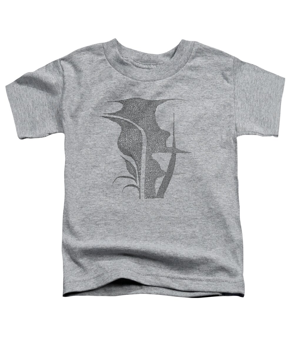 Abstract Toddler T-Shirt featuring the drawing Duckweed by Fei A