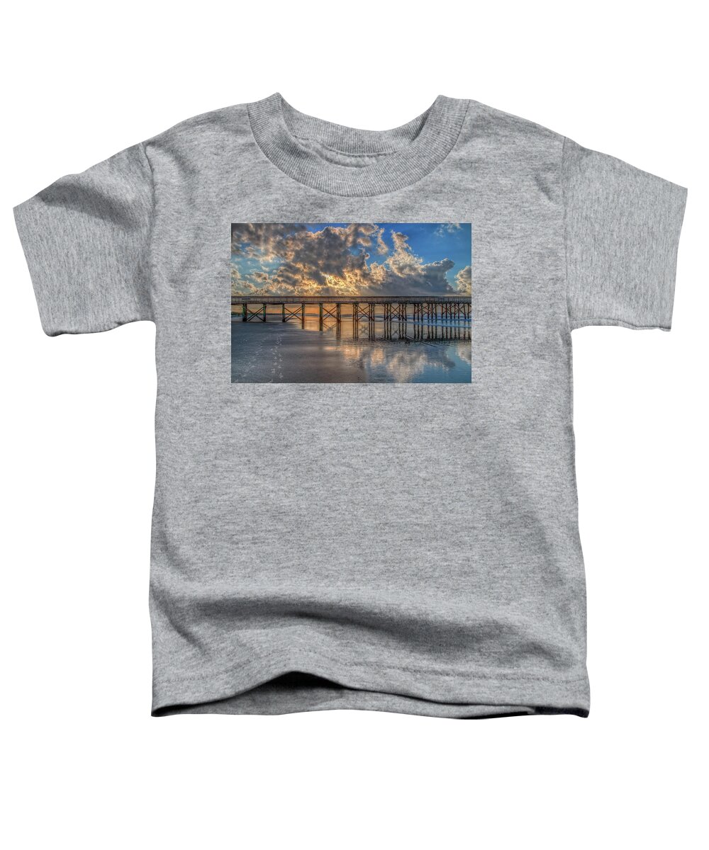 Aiken Sc Toddler T-Shirt featuring the photograph Early Morning Footsteps by Steve Rich