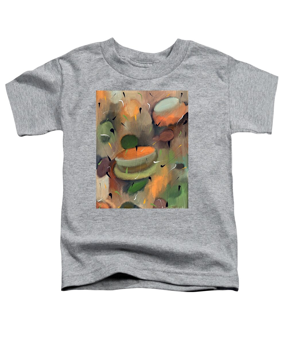 Earthy Matte Toddler T-Shirt featuring the digital art Earthy Matter by Laurie's Intuitive