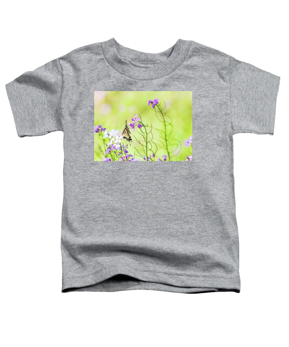 Animals Toddler T-Shirt featuring the photograph Eastern Tiger Swallowtail Butterfly - Nature Photography by Amelia Pearn