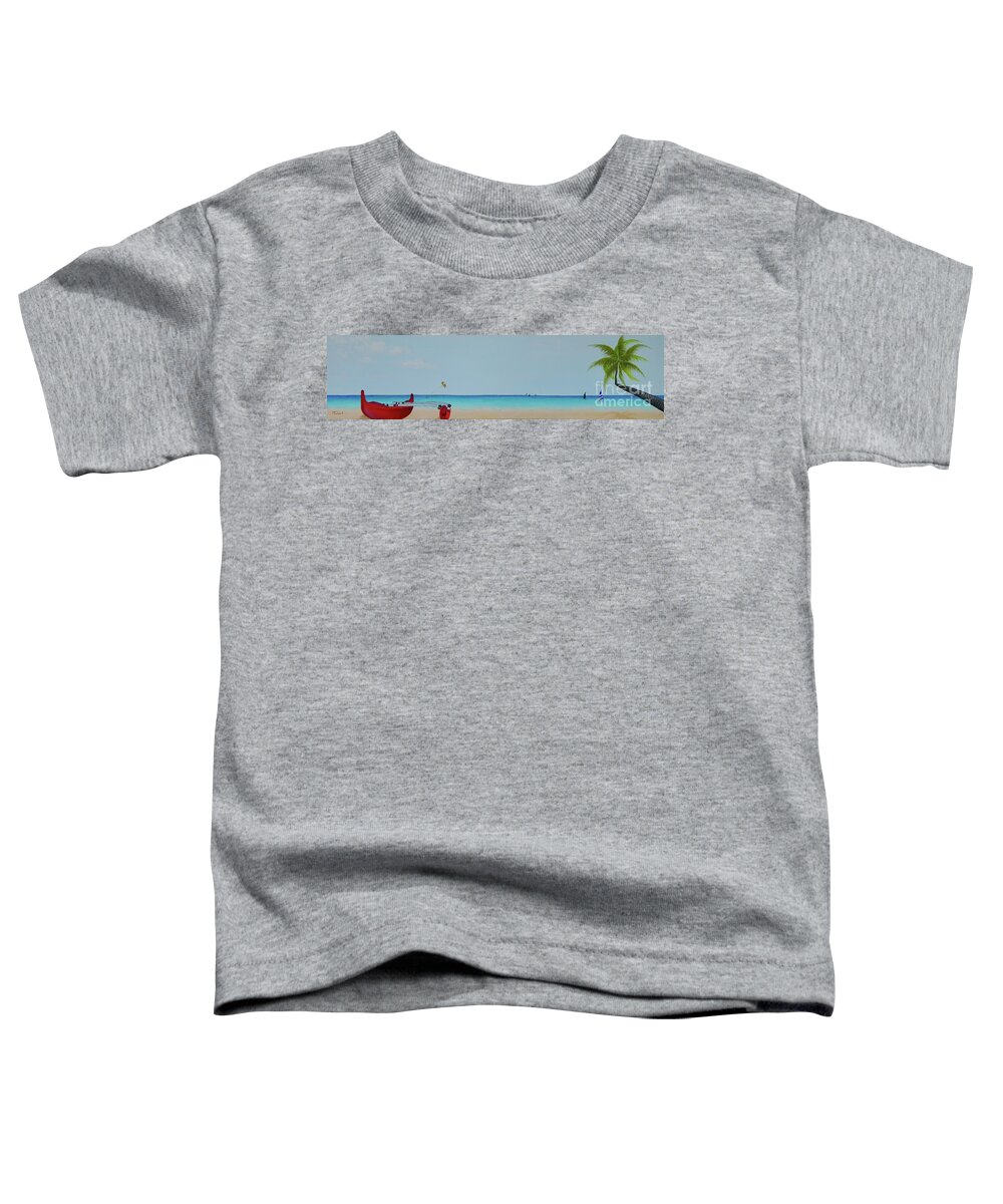 Summer Toddler T-Shirt featuring the painting Endless Summer by Mary Deal