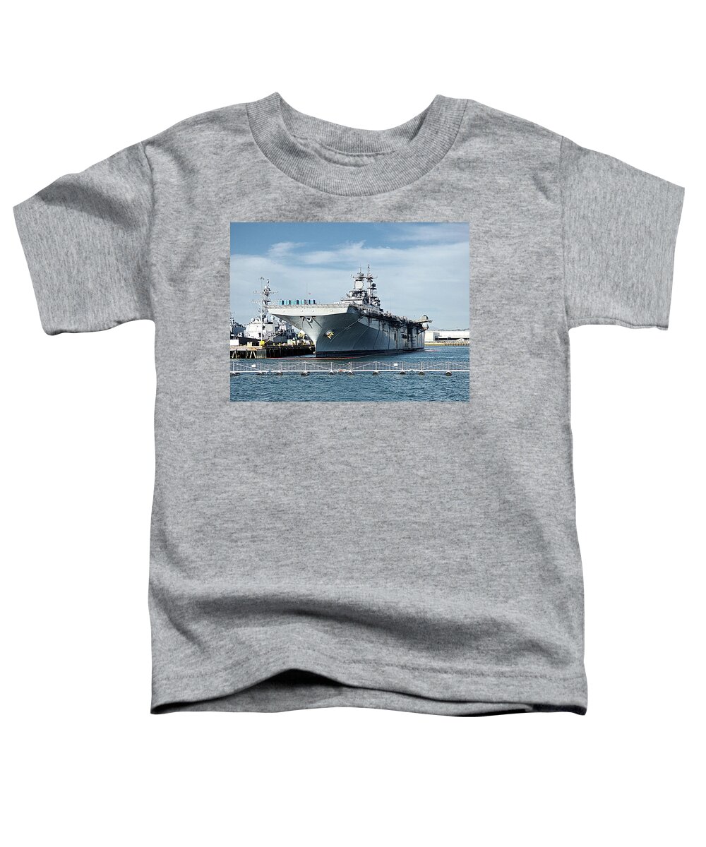 Essex Toddler T-Shirt featuring the photograph Essex in Naval Base San Diego by Lyuba Filatova
