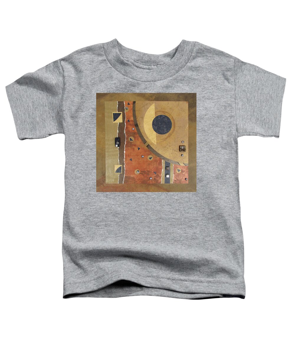 Mixed-media Toddler T-Shirt featuring the mixed media Eye of the Moon by MaryJo Clark
