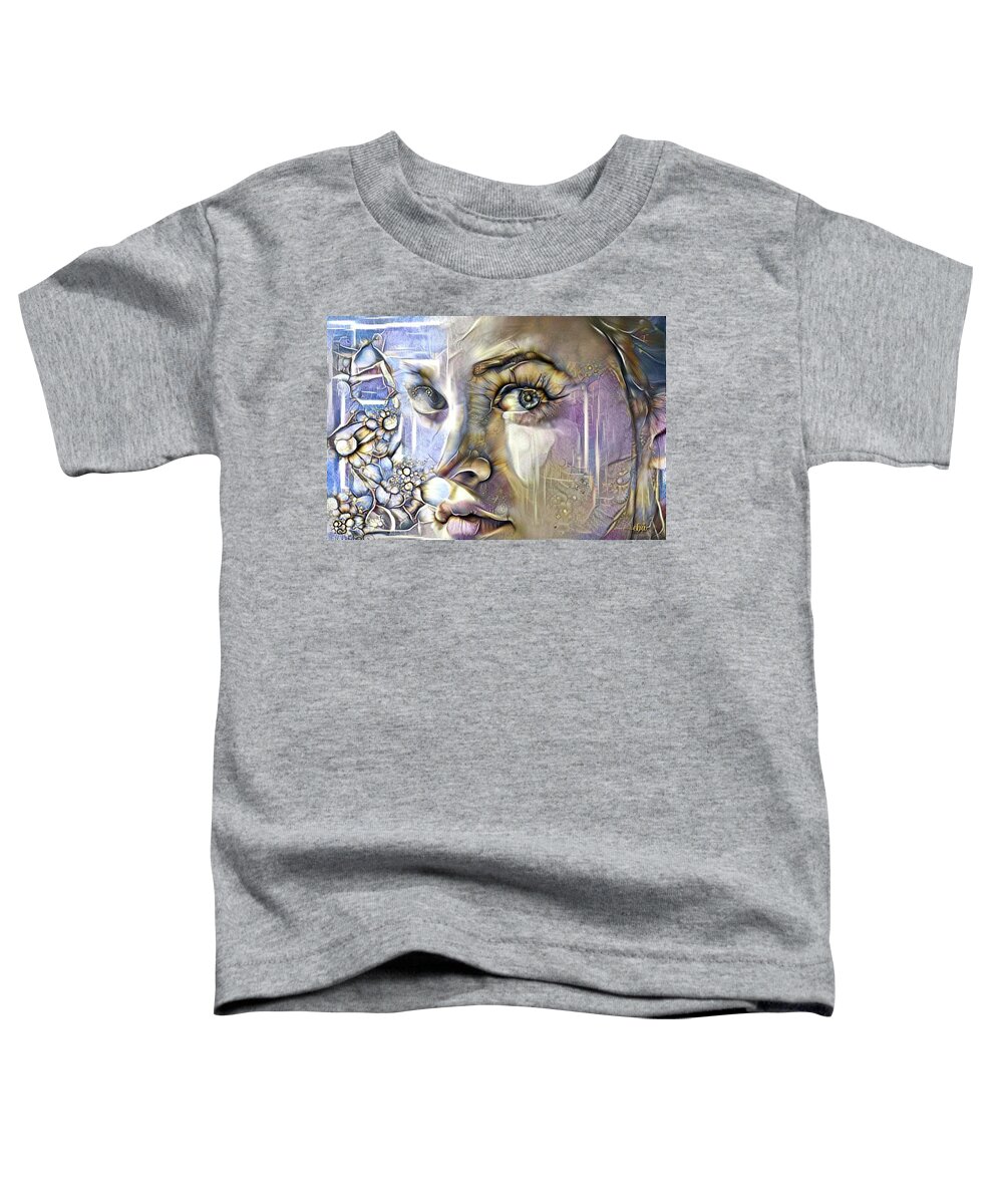 Eyes Toddler T-Shirt featuring the digital art Eye see You by Elaine Berger