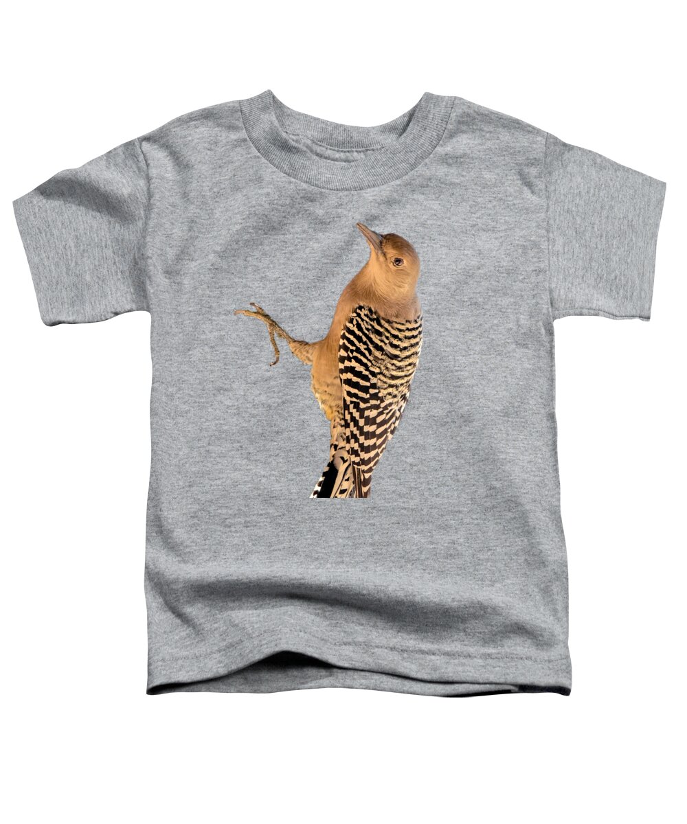 Animal Toddler T-Shirt featuring the photograph Female Gila Woodpecker 220930 by Mark Myhaver