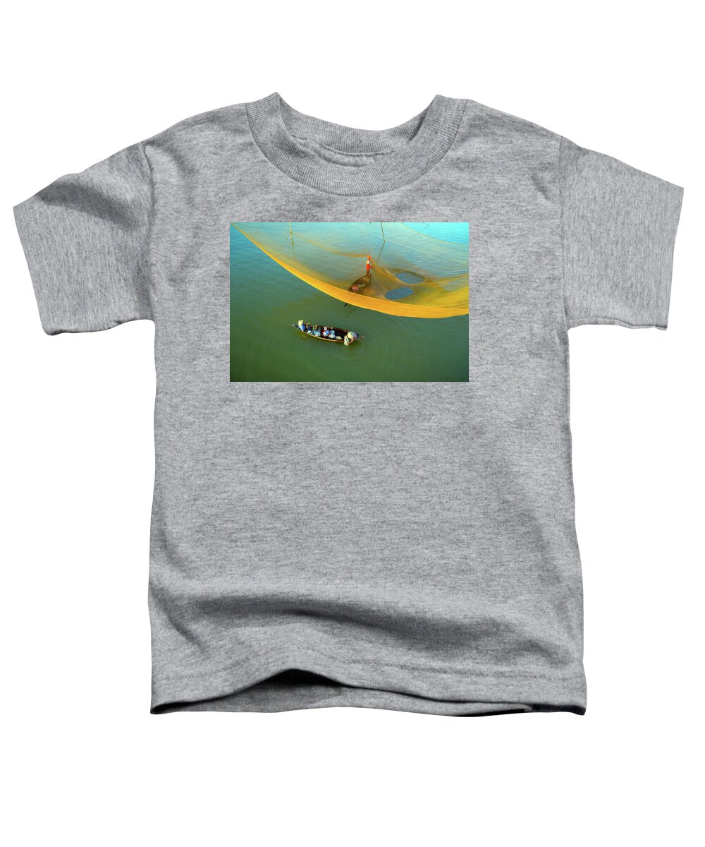 Awesome Toddler T-Shirt featuring the photograph Fisherman by Khanh Bui Phu