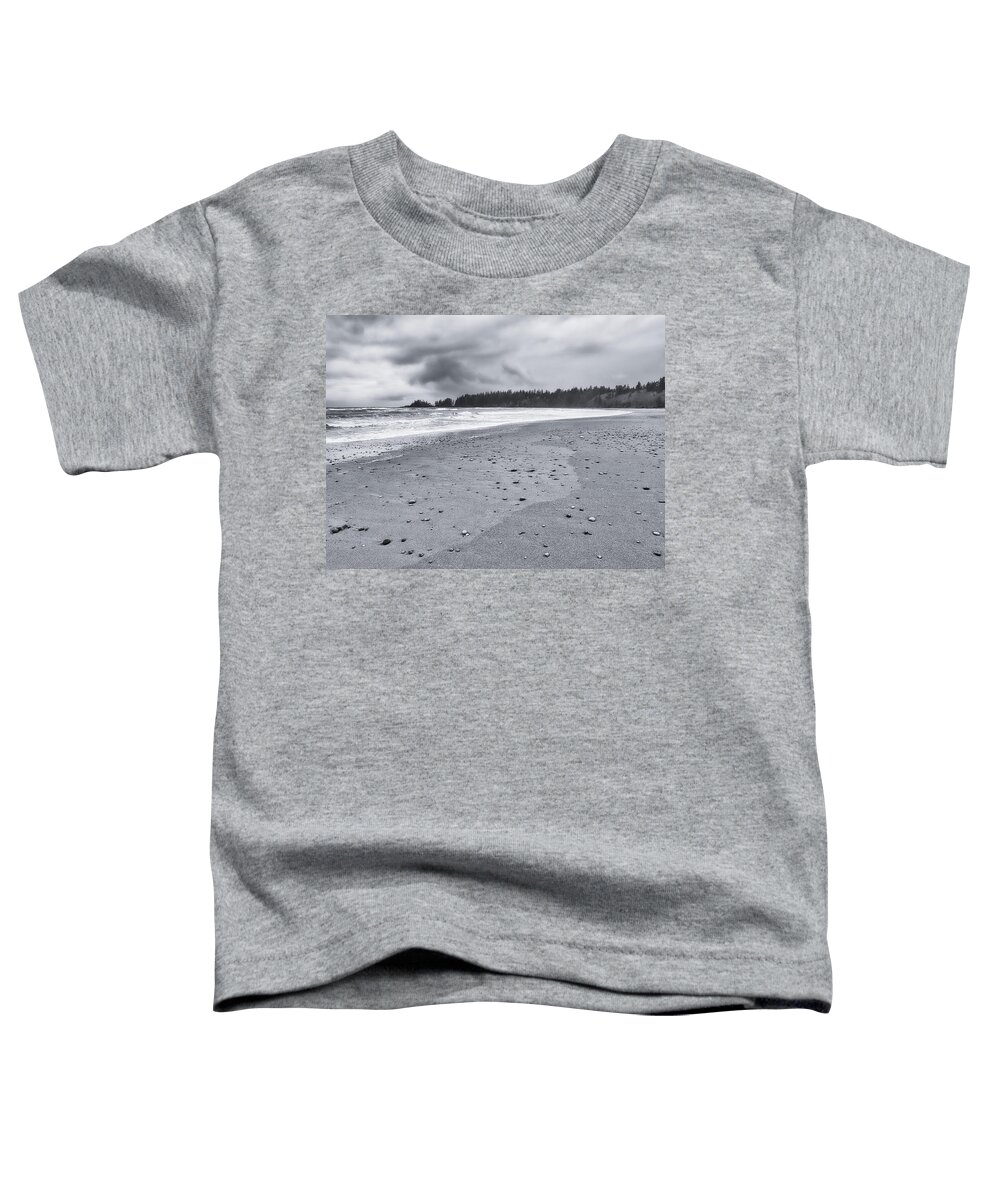 Landscape Toddler T-Shirt featuring the photograph Florencia Bay Beach Stones by Allan Van Gasbeck