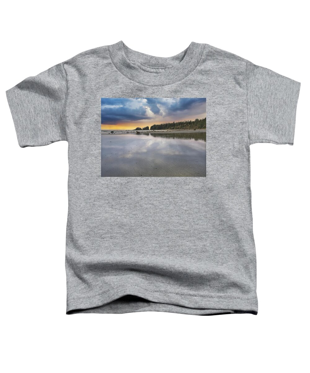 Landscape Toddler T-Shirt featuring the photograph Florencia Bay Sunset at Quisitis Point Point by Allan Van Gasbeck