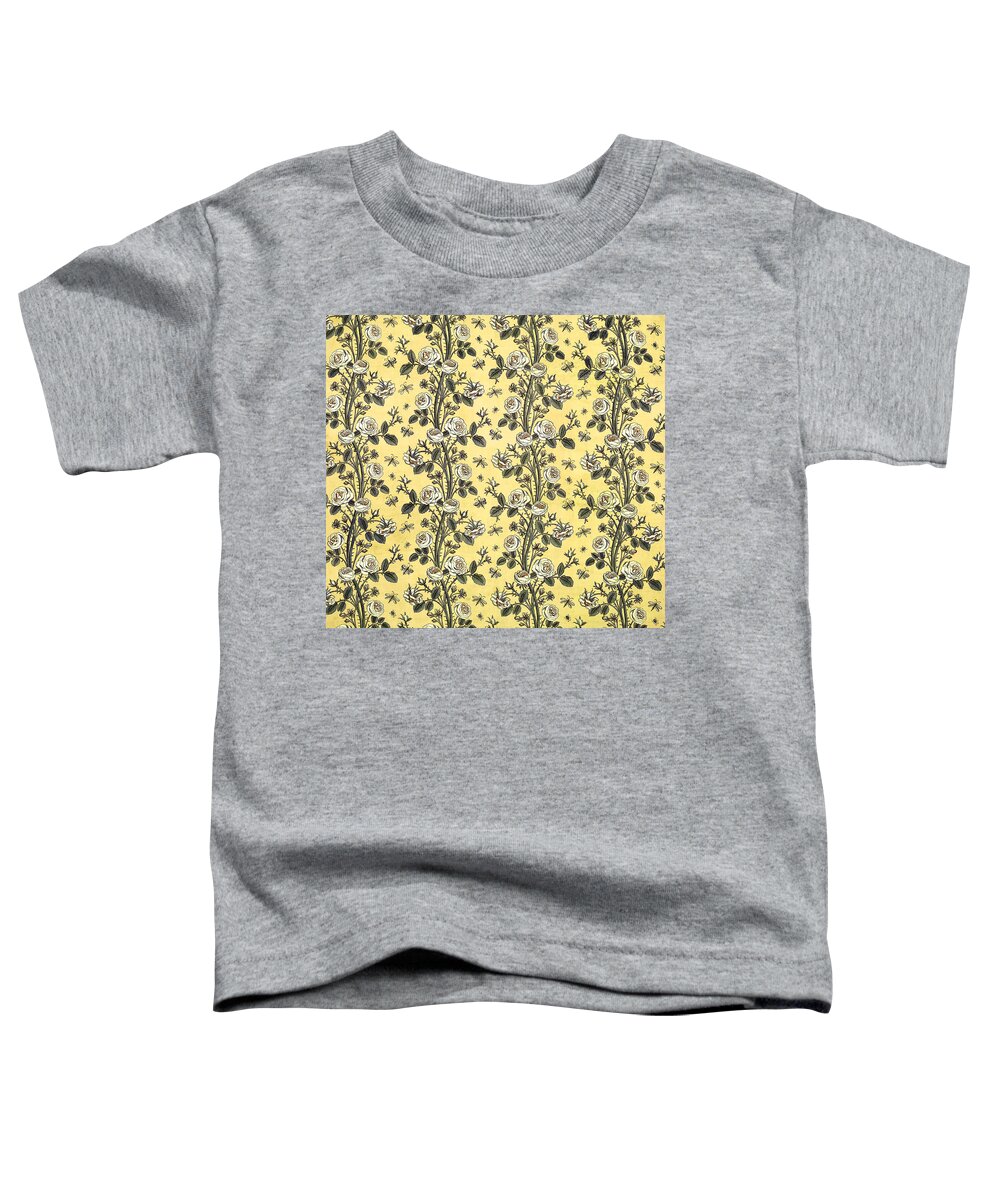 Abstract Toddler T-Shirt featuring the photograph Flower Floral Fabric Vintage Gift Pattern #14 by John Williams