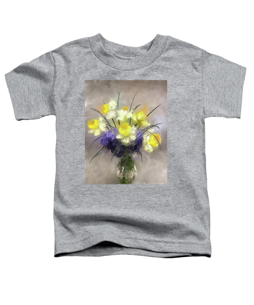 Flowers Toddler T-Shirt featuring the digital art Flowers For Maria by Lois Bryan